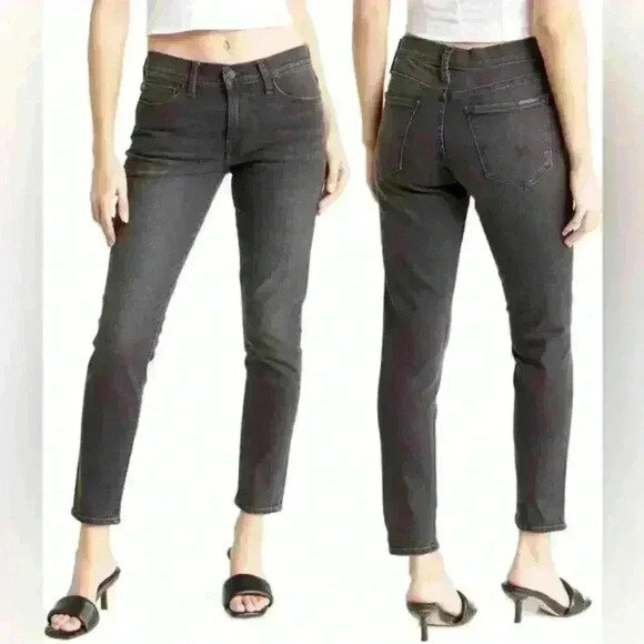 NWT Hudson Jeans Natalie Mid-Rise Super Skinny Ankle Jeans Size 27 washed black - Picture 1 of 9